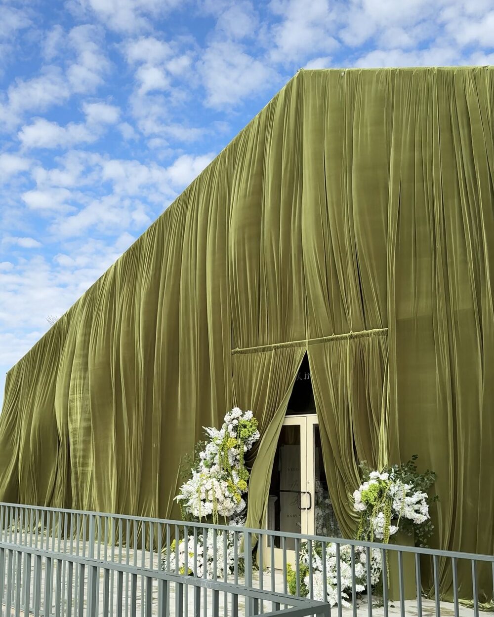 Green House ceremony setup